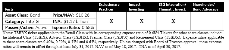 TIAA-CREF Social Choice Bond Fund Summary