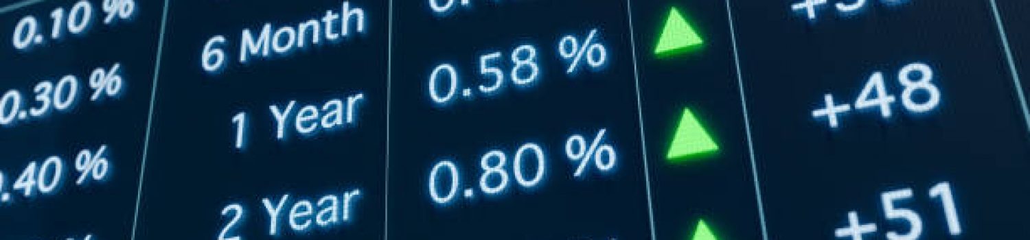 Interest rates concept. 3D illustration