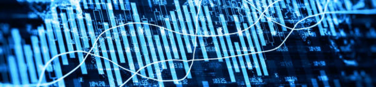 Digital data financial investment trends, Financial business diagram with charts and stock numbers showing profits and losses over time dynamically, Business and finance. 3d rendering