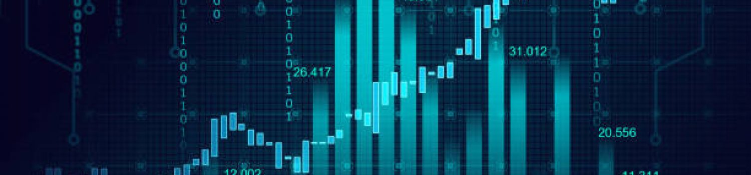 Stock market or forex trading graph in graphic concept suitable for financial investment or Economic trends business idea and all art work design. Abstract finance background